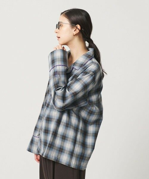 BEAUTY&YOUTH UNITED ARROWS / ビューティー&ユース ユナイテッドアローズ シャツ・ブラウス | 【別注】＜TOKI＞チェック オープンカラー シャツ | 詳細5