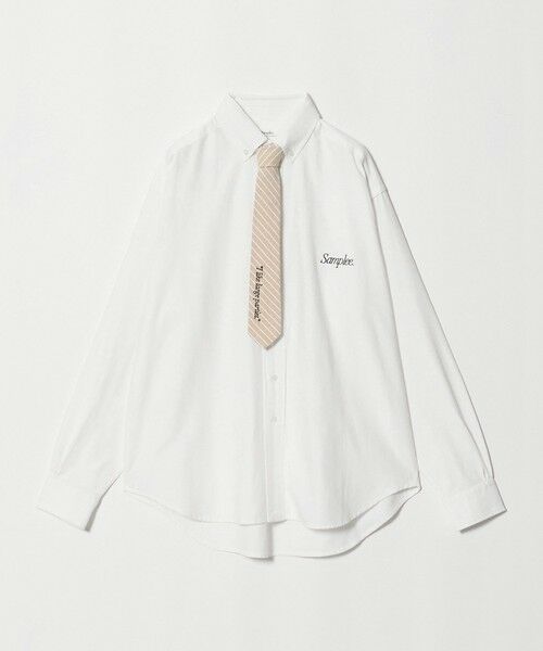 BEAUTY&YOUTH UNITED ARROWS / ビューティー&ユース ユナイテッドアローズ シャツ・ブラウス | 【別注】＜Samplee＞タイセット シャツ（OFF WHITE）