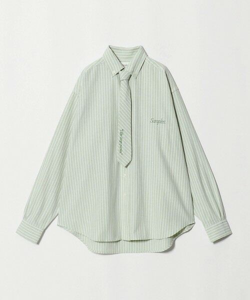 BEAUTY&YOUTH UNITED ARROWS / ビューティー&ユース ユナイテッドアローズ シャツ・ブラウス | 【別注】＜Samplee＞タイセット シャツ（LIME）