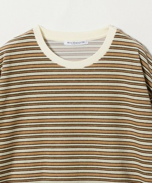 BEAUTY&YOUTH UNITED ARROWS / ビューティー&ユース ユナイテッドアローズ Tシャツ | ベロアボーダー ロングスリーブ Tシャツ | 詳細3