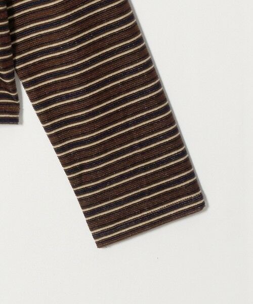 BEAUTY&YOUTH UNITED ARROWS / ビューティー&ユース ユナイテッドアローズ Tシャツ | ベロアボーダー ロングスリーブ Tシャツ | 詳細7