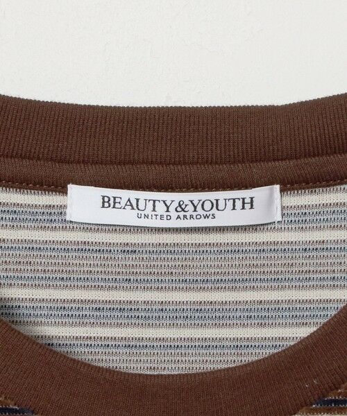 BEAUTY&YOUTH UNITED ARROWS / ビューティー&ユース ユナイテッドアローズ Tシャツ | ベロアボーダー ロングスリーブ Tシャツ | 詳細9