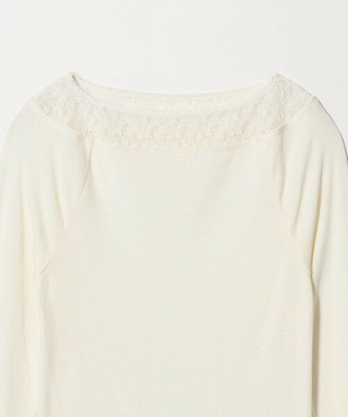 BEAUTY&YOUTH UNITED ARROWS / ビューティー&ユース ユナイテッドアローズ カットソー | レースドッキング ロングスリーブ カットソー | 詳細1