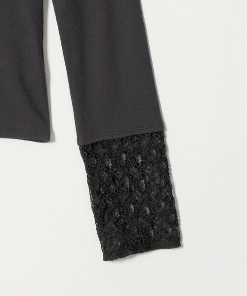 BEAUTY&YOUTH UNITED ARROWS / ビューティー&ユース ユナイテッドアローズ カットソー | レースドッキング ロングスリーブ カットソー | 詳細5