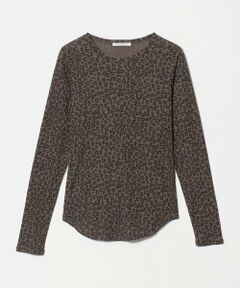 BEAUTY&YOUTH UNITED ARROWS / ビューティー&ユース ユナイテッドアローズ カットソー | コットン レオパードプリント ロングスリーブ シアーカットソー