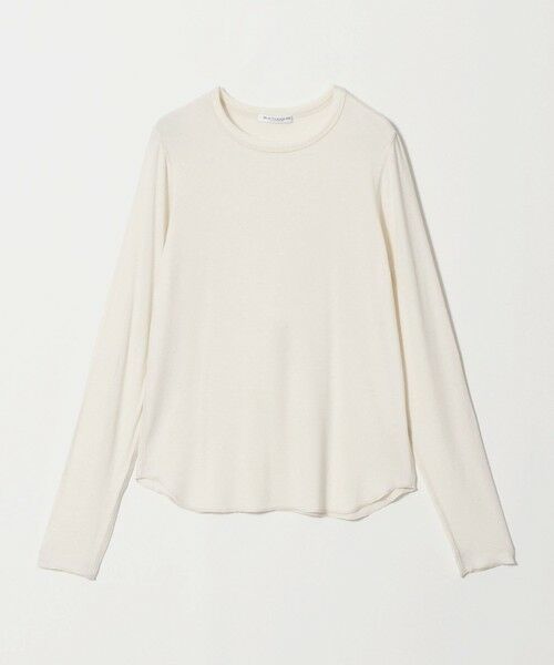 BEAUTY&YOUTH UNITED ARROWS / ビューティー&ユース ユナイテッドアローズ カットソー | 毛セルロースブレンド クルーネック カットソー（OFF WHITE）