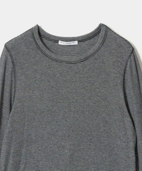 BEAUTY&YOUTH UNITED ARROWS / ビューティー&ユース ユナイテッドアローズ カットソー | 毛セルロースブレンド クルーネック カットソー/ボーダー | 詳細2
