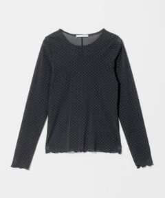 BEAUTY&YOUTH UNITED ARROWS / ビューティー&ユース ユナイテッドアローズ カットソー | ドット チュール ロングスリーブ カットソー