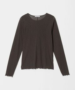 BEAUTY&YOUTH UNITED ARROWS / ビューティー&ユース ユナイテッドアローズ カットソー | ドット チュール ロングスリーブ カットソー