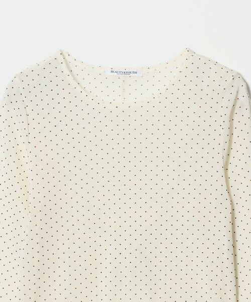 BEAUTY&YOUTH UNITED ARROWS / ビューティー&ユース ユナイテッドアローズ カットソー | ドット チュール ロングスリーブ カットソー | 詳細1