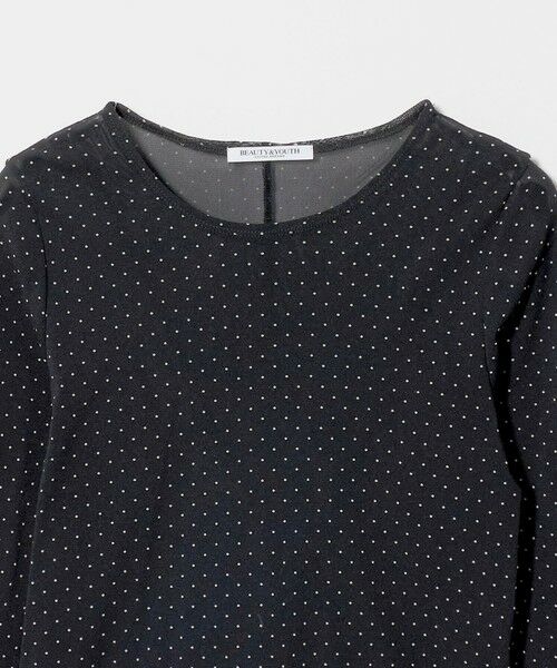 BEAUTY&YOUTH UNITED ARROWS / ビューティー&ユース ユナイテッドアローズ カットソー | ドット チュール ロングスリーブ カットソー | 詳細3
