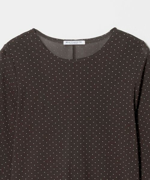 BEAUTY&YOUTH UNITED ARROWS / ビューティー&ユース ユナイテッドアローズ カットソー | ドット チュール ロングスリーブ カットソー | 詳細6