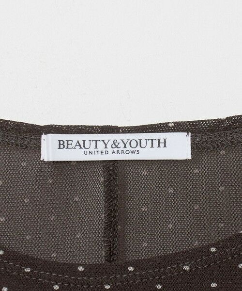 BEAUTY&YOUTH UNITED ARROWS / ビューティー&ユース ユナイテッドアローズ カットソー | ドット チュール ロングスリーブ カットソー | 詳細9