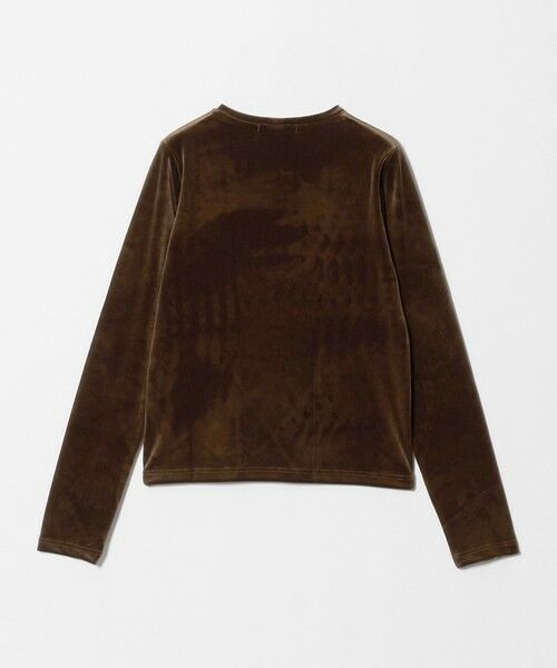 BEAUTY&YOUTH UNITED ARROWS / ビューティー&ユース ユナイテッドアローズ カットソー | ベロア ロングスリーブTシャツ ウォッシャブル | 詳細5