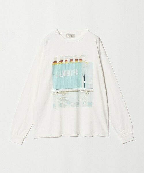 BEAUTY&YOUTH UNITED ARROWS / ビューティー&ユース ユナイテッドアローズ カットソー | 【別注】＜J.Jmercer＞プリント ロングスリーブ Tシャツ（WHITE）