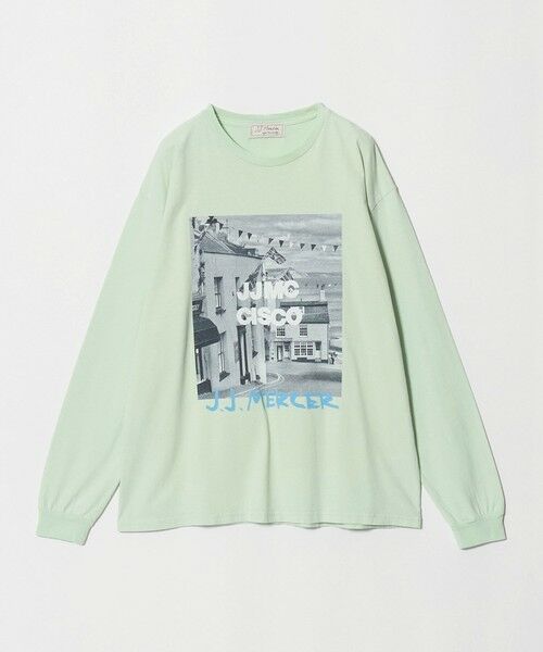 BEAUTY&YOUTH UNITED ARROWS / ビューティー&ユース ユナイテッドアローズ カットソー | 【別注】＜J.Jmercer＞プリント ロングスリーブ Tシャツ（LIME）