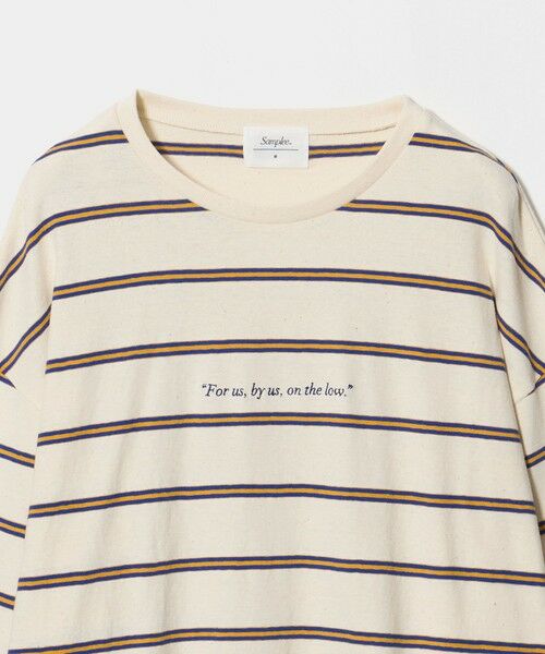 BEAUTY&YOUTH UNITED ARROWS / ビューティー&ユース ユナイテッドアローズ カットソー | ＜Samplee＞ボーダー ロングスリーブ Tシャツ | 詳細2