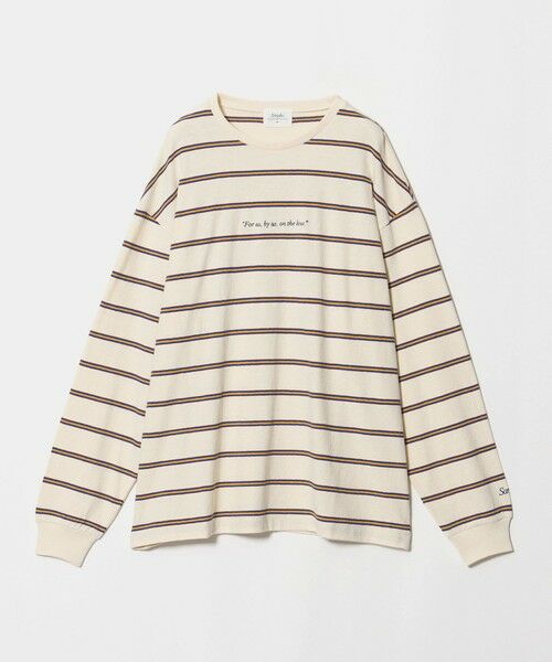 BEAUTY&YOUTH UNITED ARROWS / ビューティー&ユース ユナイテッドアローズ カットソー | ＜Samplee＞ボーダー ロングスリーブ Tシャツ（NATURAL）