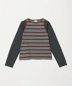BEAUTY&YOUTH UNITED ARROWS / ビューティー&ユース ユナイテッドアローズ カットソー | ＜Girls Department Club＞ボーダー タンクトップ レイヤー プルオーバー