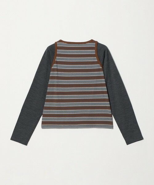 BEAUTY&YOUTH UNITED ARROWS / ビューティー&ユース ユナイテッドアローズ カットソー | ＜Girls Department Club＞ボーダー タンクトップ レイヤー プルオーバー | 詳細1