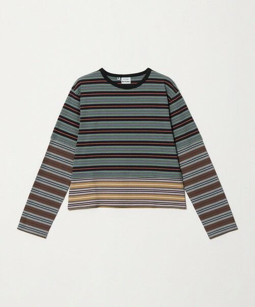 BEAUTY&YOUTH UNITED ARROWS / ビューティー&ユース ユナイテッドアローズ カットソー | ＜Girls Department Club＞トリプルボーダー レイヤー  プルオーバー（BLACK）