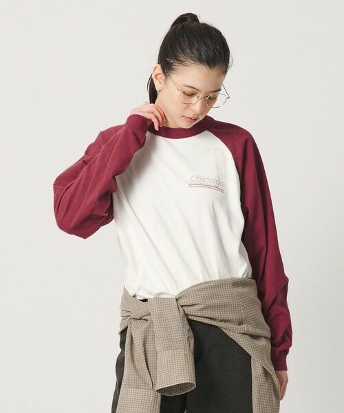 BEAUTY&YOUTH UNITED ARROWS / ビューティー&ユース ユナイテッドアローズ カットソー | 【別注】＜HEAR MY NAME＞ラグラン ロングスリーブ Tシャツ | 詳細1