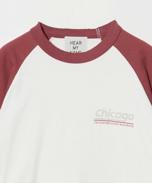 BEAUTY&YOUTH UNITED ARROWS / ビューティー&ユース ユナイテッドアローズ カットソー | 【別注】＜HEAR MY NAME＞ラグラン ロングスリーブ Tシャツ | 詳細5