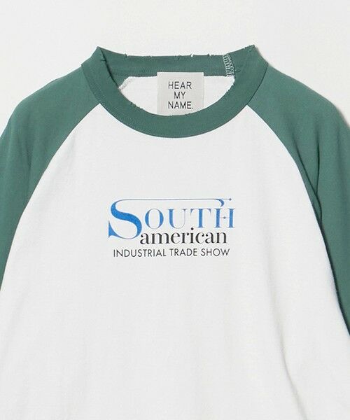 BEAUTY&YOUTH UNITED ARROWS / ビューティー&ユース ユナイテッドアローズ カットソー | 【別注】＜HEAR MY NAME＞ラグラン ロングスリーブ Tシャツ | 詳細9