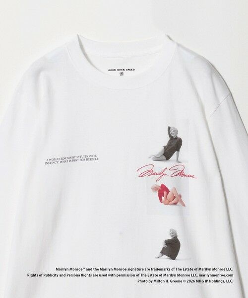 BEAUTY&YOUTH UNITED ARROWS / ビューティー&ユース ユナイテッドアローズ カットソー | 【別注】＜GOOD ROCK SPEED＞Marilyn Monroe/ロングスリーブ Tシャツ | 詳細1