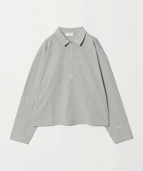 BEAUTY&YOUTH UNITED ARROWS / ビューティー&ユース ユナイテッドアローズ カットソー | 【別注】＜Samplee＞ハーフジップ プルオーバー（LT.GRAY）