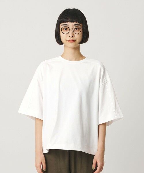 BEAUTY&YOUTH UNITED ARROWS / ビューティー&ユース ユナイテッドアローズ カットソー | 【WEB限定】バックレイヤード ドローストリング Tシャツ | 詳細4