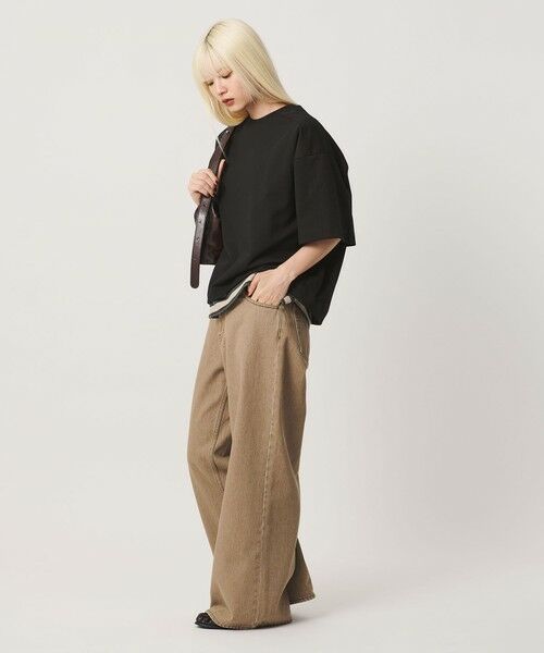 BEAUTY&YOUTH UNITED ARROWS / ビューティー&ユース ユナイテッドアローズ カットソー | 【WEB限定】バックレイヤード ドローストリング Tシャツ | 詳細16