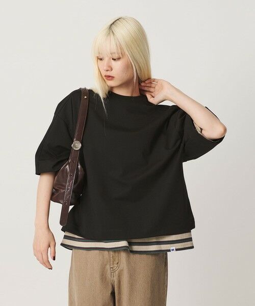 BEAUTY&YOUTH UNITED ARROWS / ビューティー&ユース ユナイテッドアローズ カットソー | 【WEB限定】バックレイヤード ドローストリング Tシャツ | 詳細13