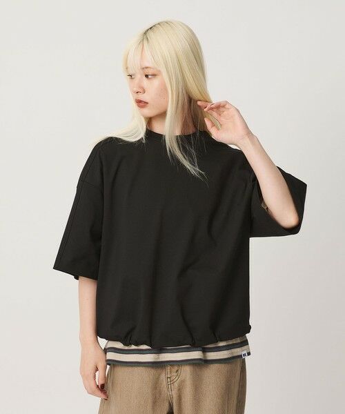 BEAUTY&YOUTH UNITED ARROWS / ビューティー&ユース ユナイテッドアローズ カットソー | 【WEB限定】バックレイヤード ドローストリング Tシャツ | 詳細15