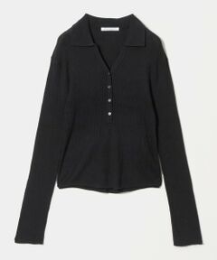 BEAUTY&YOUTH UNITED ARROWS / ビューティー&ユース ユナイテッドアローズ ニット・セーター | スキッパー フロントボタン リブニットプルオーバー ウォッシャブル
