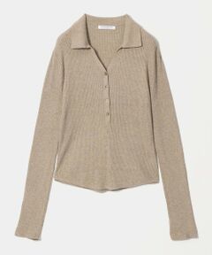 BEAUTY&YOUTH UNITED ARROWS / ビューティー&ユース ユナイテッドアローズ ニット・セーター | スキッパー フロントボタン リブニットプルオーバー ウォッシャブル