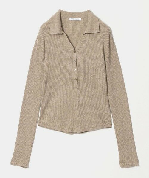 BEAUTY&YOUTH UNITED ARROWS / ビューティー&ユース ユナイテッドアローズ ニット・セーター | スキッパー フロントボタン リブニットプルオーバー ウォッシャブル（MOCA）