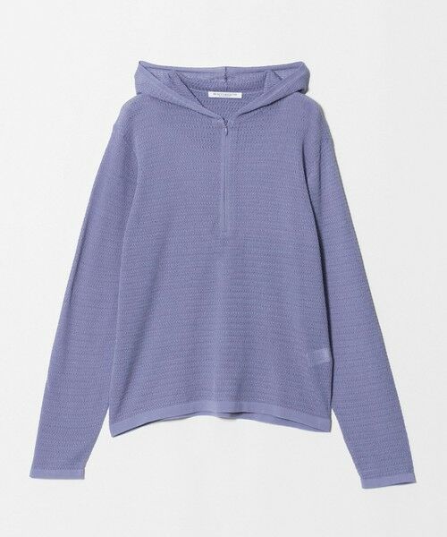 BEAUTY&YOUTH UNITED ARROWS / ビューティー&ユース ユナイテッドアローズ ニット・セーター | コットンポリエステル ニットフーディ ウォッシャブル（LILAC）