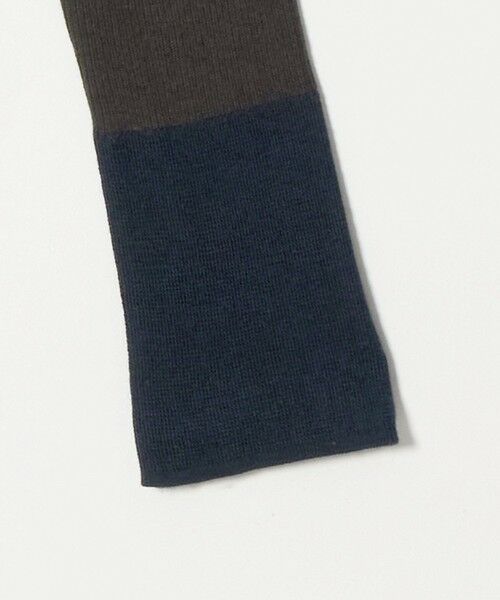 BEAUTY&YOUTH UNITED ARROWS / ビューティー&ユース ユナイテッドアローズ ニット・セーター | バイカラー ヘンリーネック リブ ニットプルオーバー ウォッシャブル | 詳細5