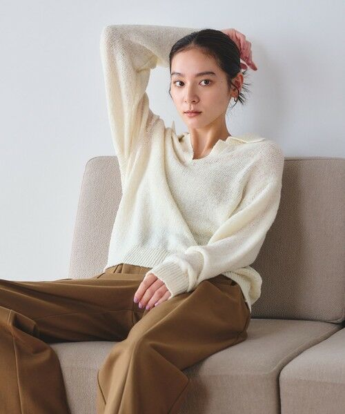 BEAUTY&YOUTH UNITED ARROWS / ビューティー&ユース ユナイテッドアローズ ニット・セーター | テープヤーン スキッパー ニットプルオーバー ウォッシャブル | 詳細2