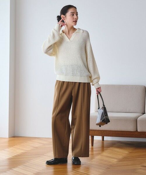 BEAUTY&YOUTH UNITED ARROWS / ビューティー&ユース ユナイテッドアローズ ニット・セーター | テープヤーン スキッパー ニットプルオーバー ウォッシャブル | 詳細6