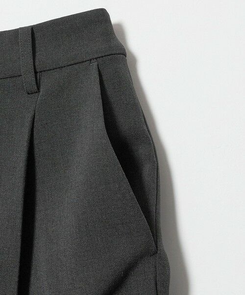 BEAUTY&YOUTH UNITED ARROWS / ビューティー&ユース ユナイテッドアローズ スラックス・ドレスパンツ | ポリエステルブレンド メランジ バックゴム ストレートパンツ 防シワ ウォッシャブル | 詳細3