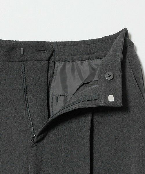 BEAUTY&YOUTH UNITED ARROWS / ビューティー&ユース ユナイテッドアローズ スラックス・ドレスパンツ | ポリエステルブレンド メランジ バックゴム ストレートパンツ 防シワ ウォッシャブル | 詳細5