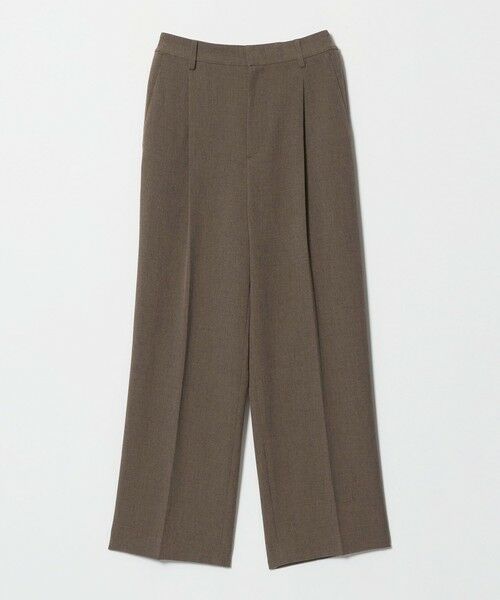 BEAUTY&YOUTH UNITED ARROWS / ビューティー&ユース ユナイテッドアローズ スラックス・ドレスパンツ | ポリエステルブレンド メランジ バックゴム ストレートパンツ 防シワ ウォッシャブル（MOCA）