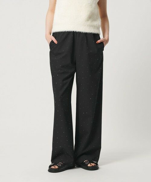 BEAUTY&YOUTH UNITED ARROWS / ビューティー&ユース ユナイテッドアローズ その他パンツ | ラインストーン イージーパンツ ウォッシャブル | 詳細1