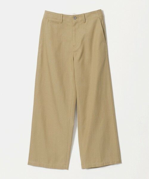 BEAUTY&YOUTH UNITED ARROWS / ビューティー&ユース ユナイテッドアローズ チノ・ワークパンツ | セルロースコットン チノ ストレートパンツ（BEIGE）