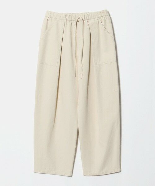BEAUTY&YOUTH UNITED ARROWS / ビューティー&ユース ユナイテッドアローズ その他パンツ | タック パッチポケット ドローストリング パンツ（NATURAL）