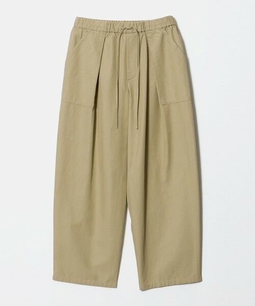 BEAUTY&YOUTH UNITED ARROWS / ビューティー&ユース ユナイテッドアローズ その他パンツ | タック パッチポケット ドローストリング パンツ（OLIVE）