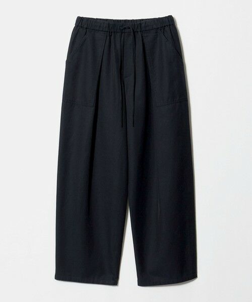 BEAUTY&YOUTH UNITED ARROWS / ビューティー&ユース ユナイテッドアローズ その他パンツ | タック パッチポケット ドローストリング パンツ（NAVY）