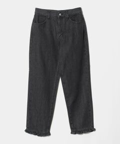 BEAUTY&YOUTH UNITED ARROWS / ビューティー&ユース ユナイテッドアローズ デニムパンツ | フリル テーパード デニムパンツ